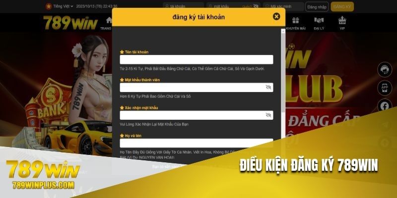 Quy tắc cho thành viên khi đăng ký 789WIN